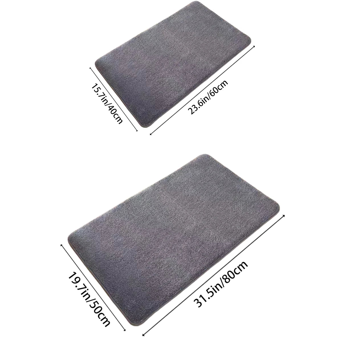 Ultra-Soft Coral Velvet Non-Slip Bath Mat