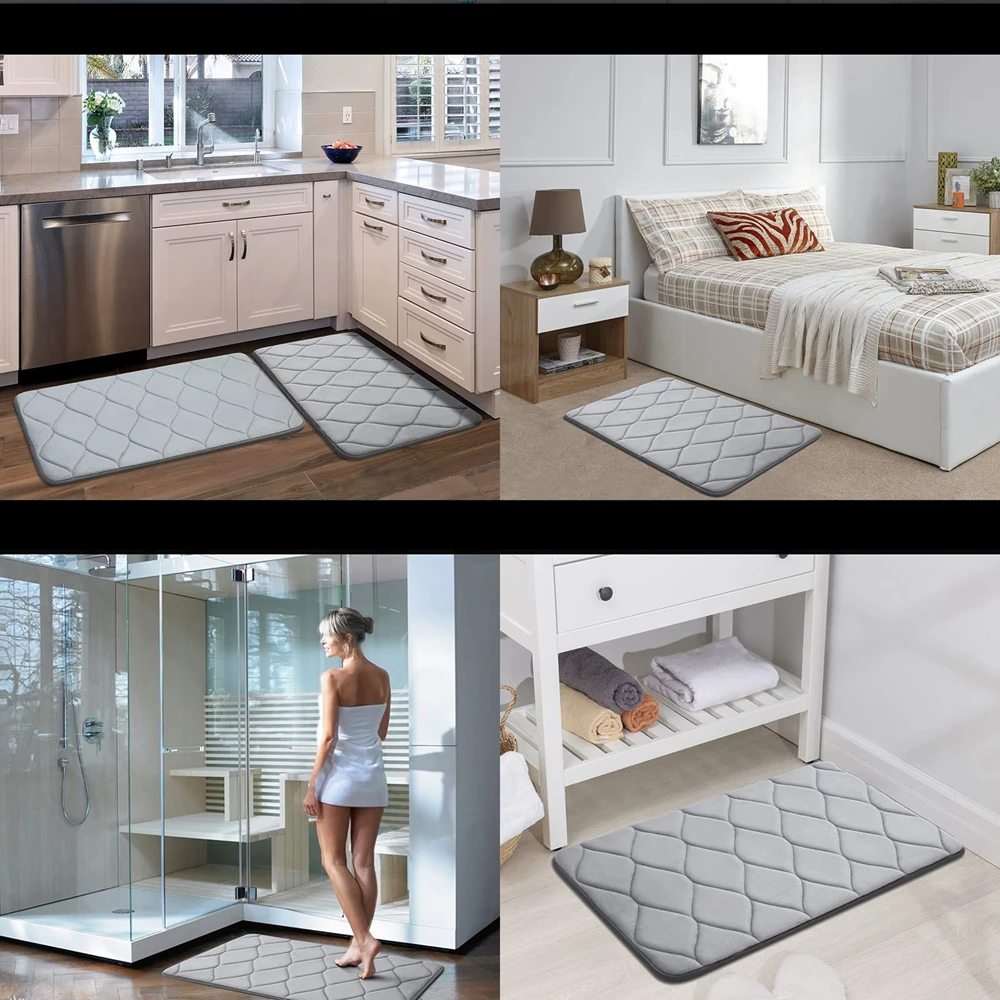 Ultra-Soft Memory Foam Non-Slip Bath Mat