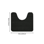Ultra-Soft Microfiber Non-Slip U-Shaped Bath Rug