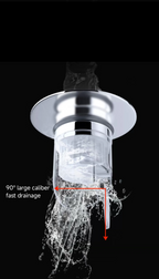 Universal 2-in-1 Pop-Up Drain Stopper (Built-In Hair Catcher)