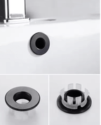 Universal Corrosion-Resistant Snap-In Sink Overflow Trim Cover