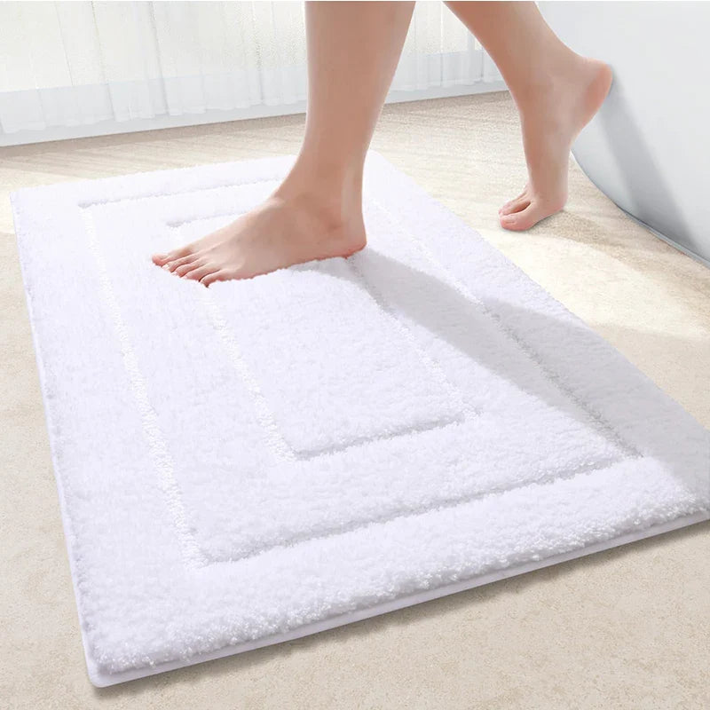 Velveteen Microfiber Quick-Dry Non-Slip Bath Mat