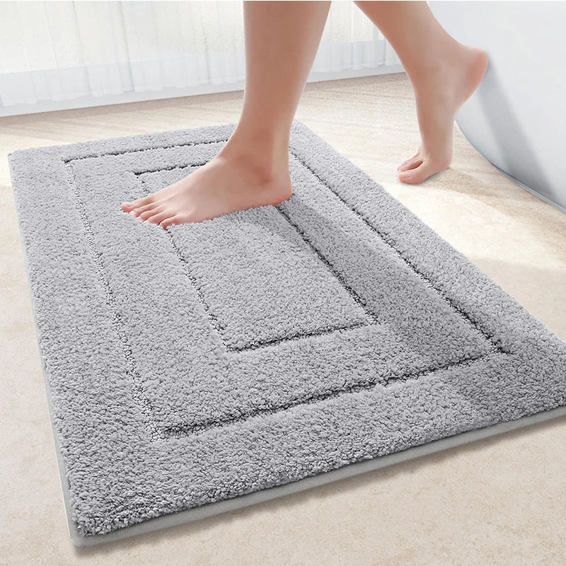 Velveteen Microfiber Quick-Dry Non-Slip Bath Mat