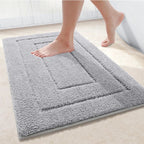 Velveteen Microfiber Quick-Dry Non-Slip Bath Mat