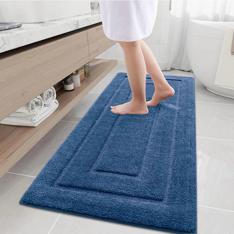 Velveteen Microfiber Quick-Dry Non-Slip Bath Mat