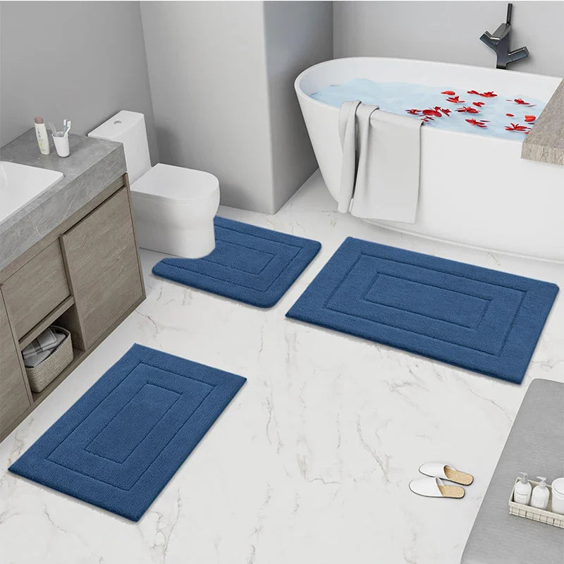 Velveteen Microfiber Quick-Dry Non-Slip Bath Mat