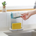 Ventilated Dual-Layer Clip-On Sponge & Cloth Holder