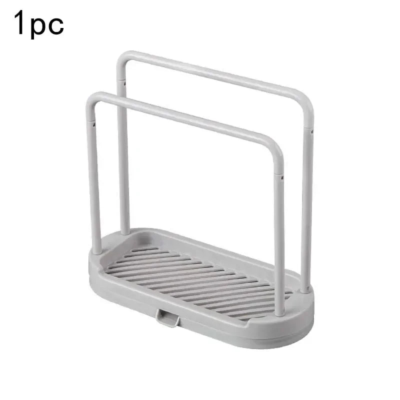Ventilated Dual-Layer Clip-On Sponge & Cloth Holder