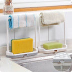 Ventilated Dual-Layer Clip-On Sponge & Cloth Holder