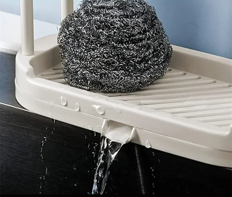 Ventilated Dual-Layer Clip-On Sponge & Cloth Holder