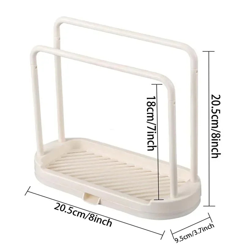 Ventilated Dual-Layer Clip-On Sponge & Cloth Holder
