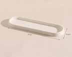 Wabi-Sabi Natural Stone Bathroom Accessory Set (Toothbrush Holder, Dispenser & Tray)