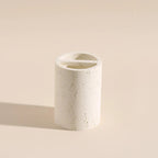 Wabi-Sabi Natural Stone Bathroom Accessory Set (Toothbrush Holder, Dispenser & Tray)