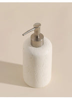 Wabi-Sabi Natural Stone Bathroom Accessory Set (Toothbrush Holder, Dispenser & Tray)