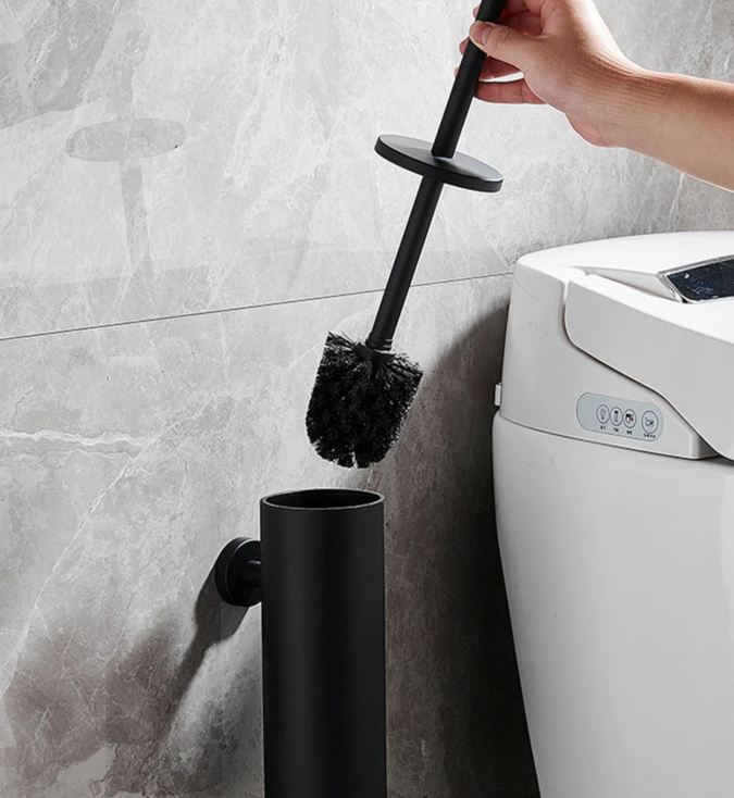 Wall-Mounted Leak-Proof Stainless Steel Toilet Brush