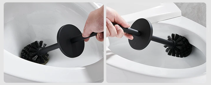 Wall-Mounted Leak-Proof Stainless Steel Toilet Brush