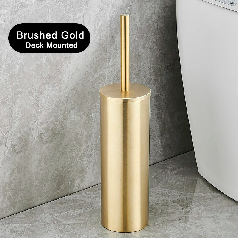 Wall-Mounted Leak-Proof Stainless Steel Toilet Brush