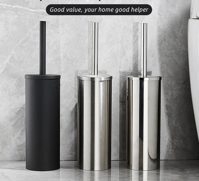 Wall-Mounted Leak-Proof Stainless Steel Toilet Brush