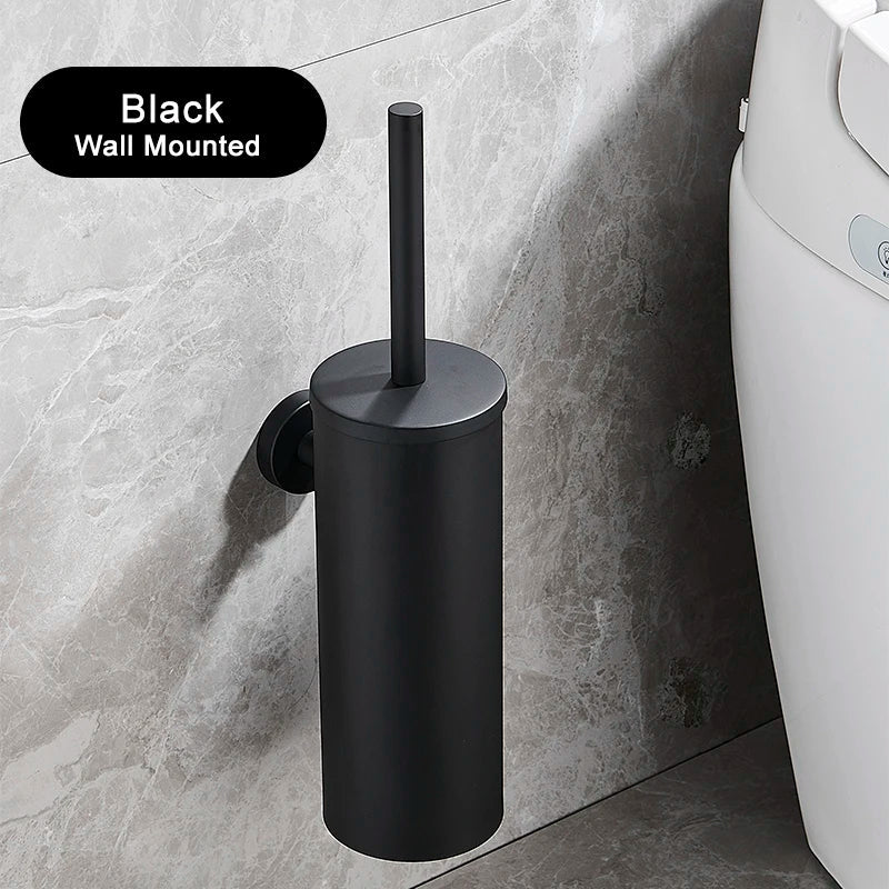 Wall-Mounted Leak-Proof Stainless Steel Toilet Brush