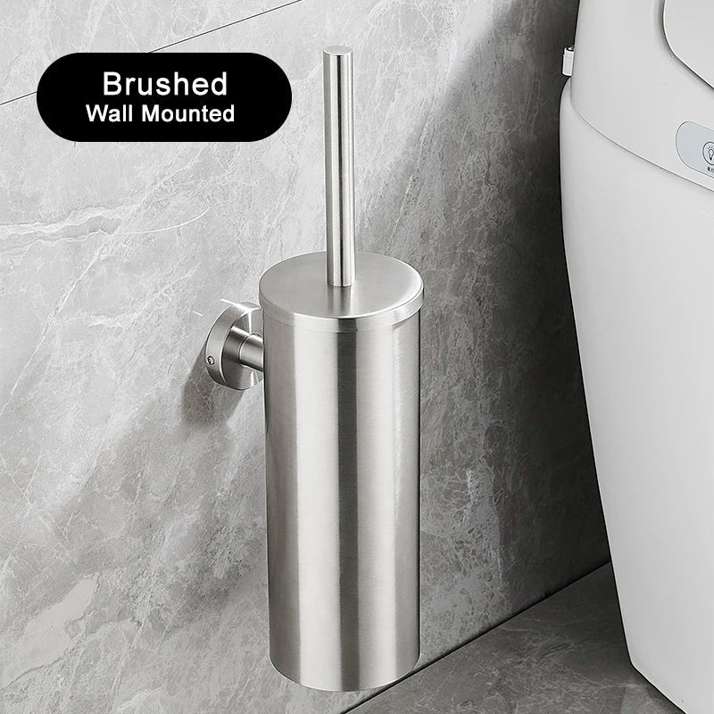 Wall-Mounted Leak-Proof Stainless Steel Toilet Brush