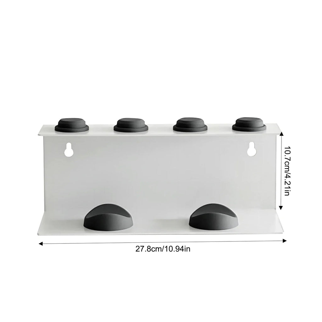 Wall-Mounted Rust-Resistant Carbon Steel Hair Tool Organizer