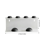 Wall-Mounted Rust-Resistant Carbon Steel Hair Tool Organizer