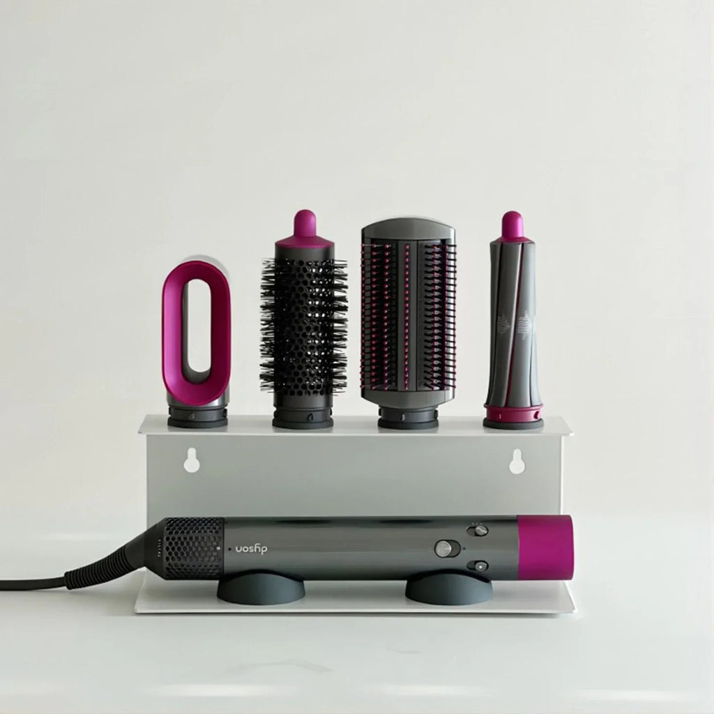 Wall-Mounted Rust-Resistant Carbon Steel Hair Tool Organizer