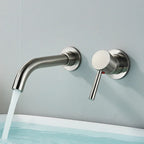 Wall-Mounted Solid Brass 360° Rotating Basin Faucet