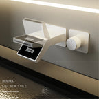 Water-Powered LED Solid Brass Wall-Mounted Bathroom Faucet