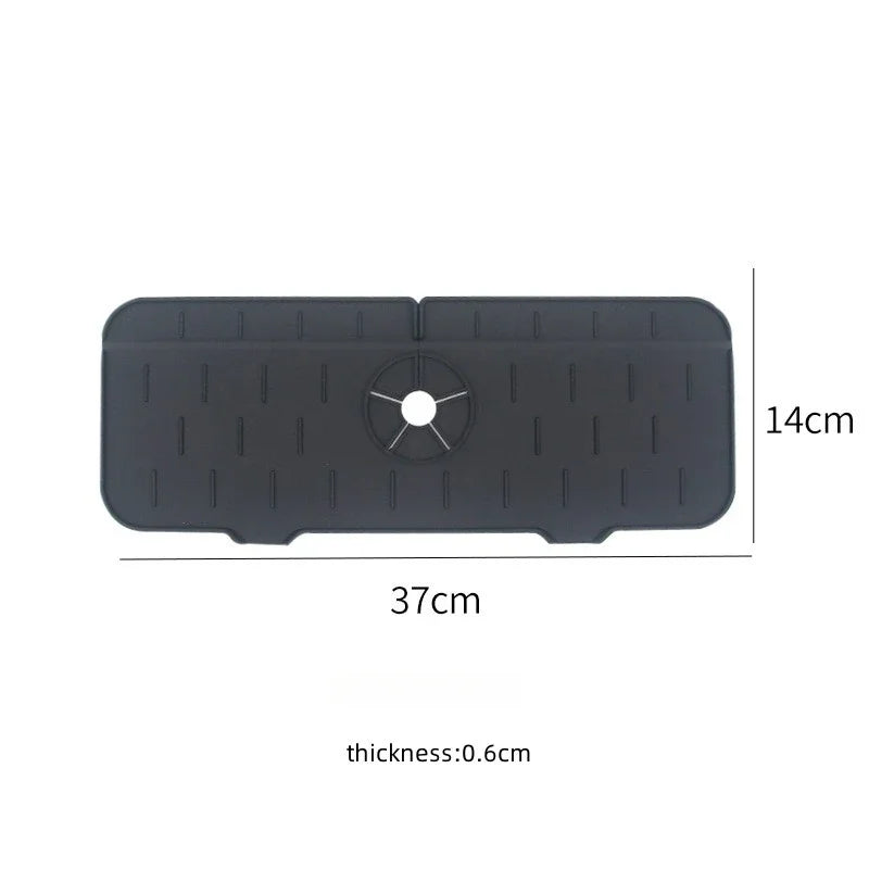 Water-Repellent Non-Slip Silicone Faucet & Sink Mat