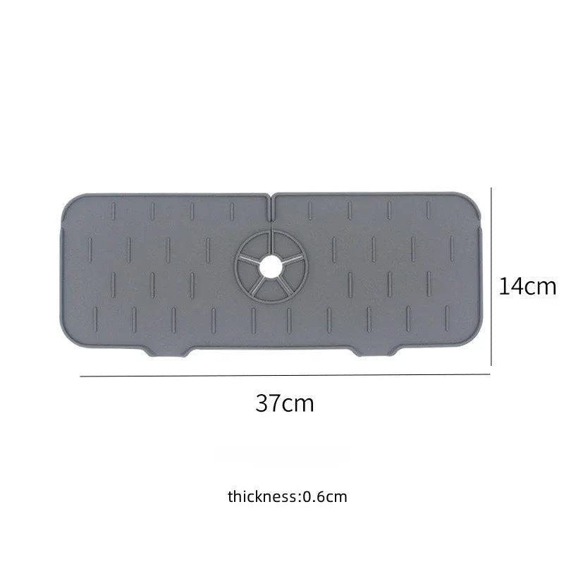 Water-Repellent Non-Slip Silicone Faucet & Sink Mat