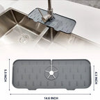 Water-Repellent Non-Slip Silicone Faucet & Sink Mat