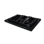 Water-Saving Dual-Flush Matte Black Toilet Push Plate (Includes Mounting Frame & Actuator)