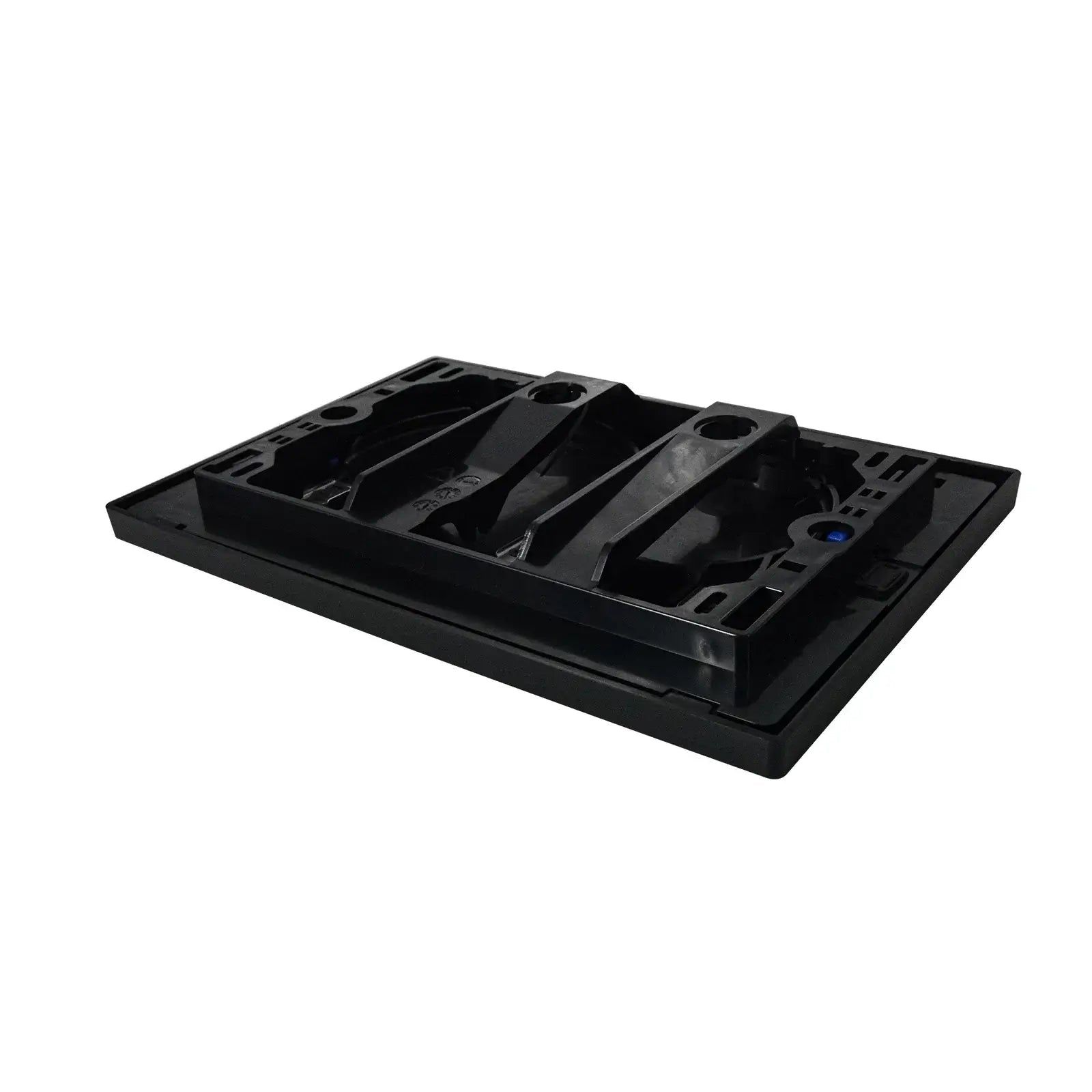 Water-Saving Dual-Flush Matte Black Toilet Push Plate (Includes Mounting Frame & Actuator)