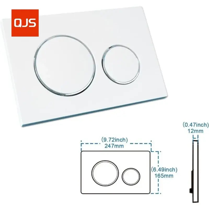 Water-Saving Dual-Flush Toilet Push Button Plate (Sigma 20 Compatible)