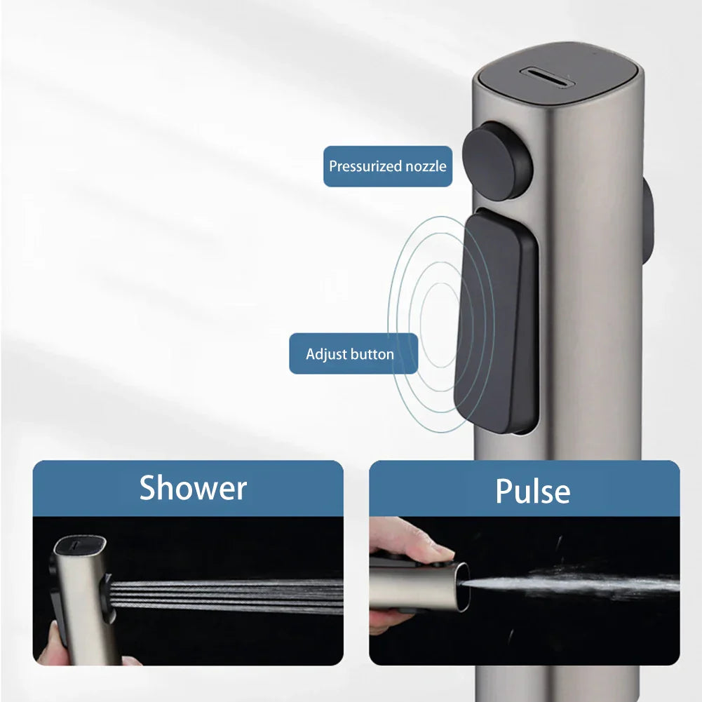 Water-Saving Focused Spray Handheld Bidet Sprayer (Wall-Mount)