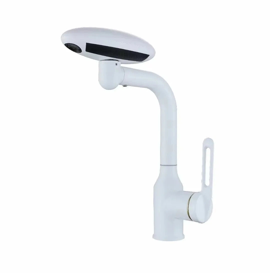 Waterfall 4-Mode Stainless Steel Bathroom Faucet