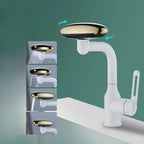 Waterfall 4-Mode Stainless Steel Bathroom Faucet