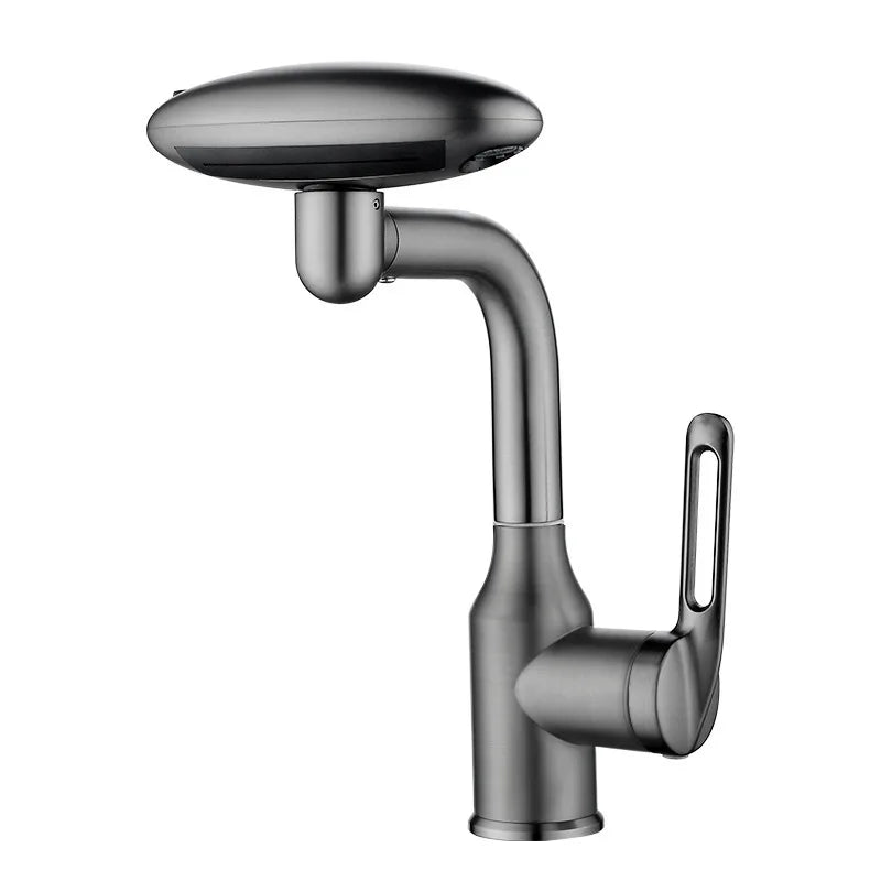 Waterfall 4-Mode Stainless Steel Bathroom Faucet
