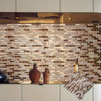 Waterproof 3D Gold Peel & Stick Wall Tile (30cm)