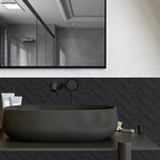 Waterproof 3D Herringbone Peel-And-Stick Wall Tile (Set of 10)