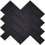 Waterproof 3D Herringbone Peel-And-Stick Wall Tile (Set of 10)