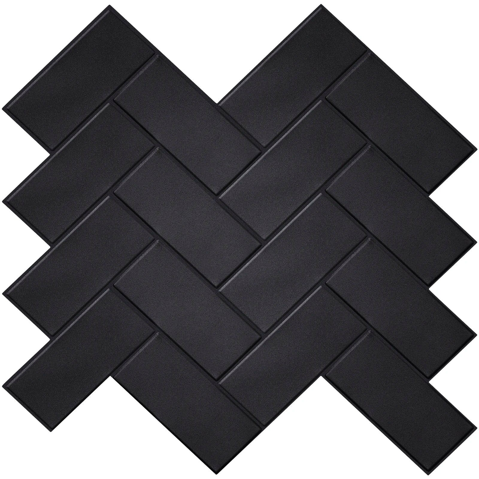 Waterproof 3D Herringbone Peel-And-Stick Wall Tile (Set of 10)