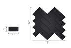 Waterproof 3D Herringbone Peel-And-Stick Wall Tile (Set of 10)