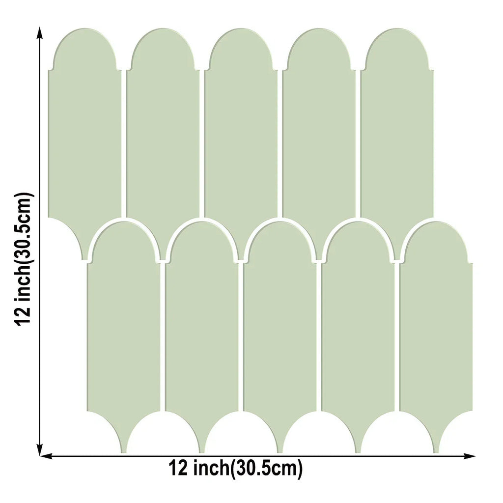 Waterproof 3D Herringbone Peel-And-Stick Wall Tile (Set of 10)