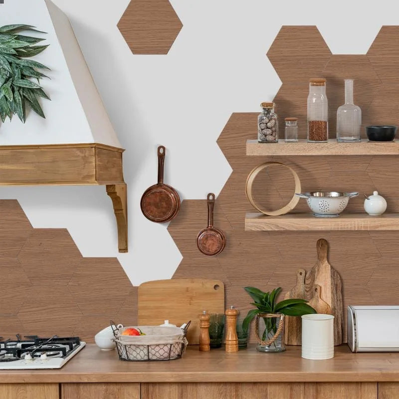 Waterproof 3D Hexagon Peel-And-Stick Tile