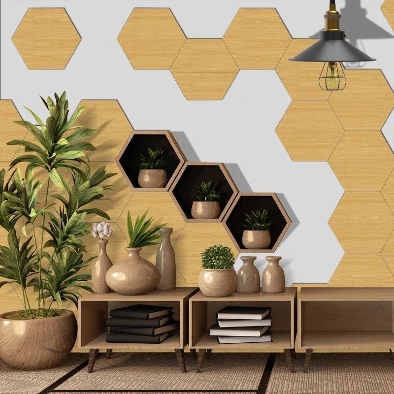 Waterproof 3D Hexagon Peel-And-Stick Tile