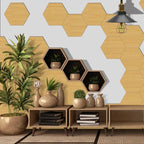 Waterproof 3D Hexagon Peel-And-Stick Tile