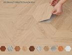 Waterproof 3D Hexagon Peel-And-Stick Tile