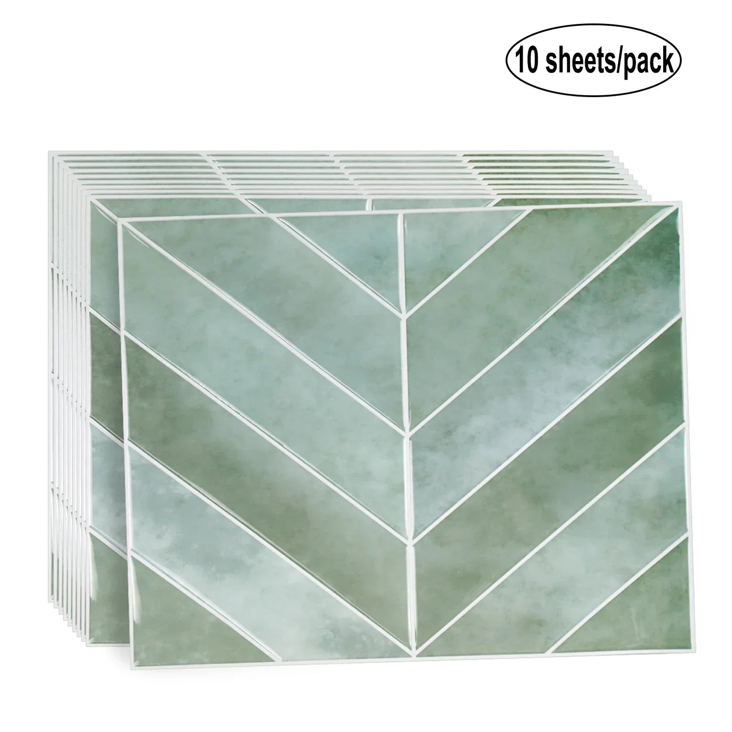 Waterproof 3D Textured Peel-And-Stick Wall Tiles (10-Sheet Pack)